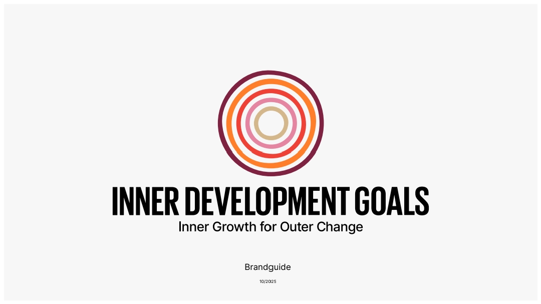 Inner Development Goals — Brandguide